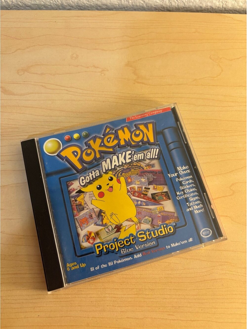 Vintage 1999 Pokémon: Gotta Make 'em all Project Studio -- Blue Version (PC)